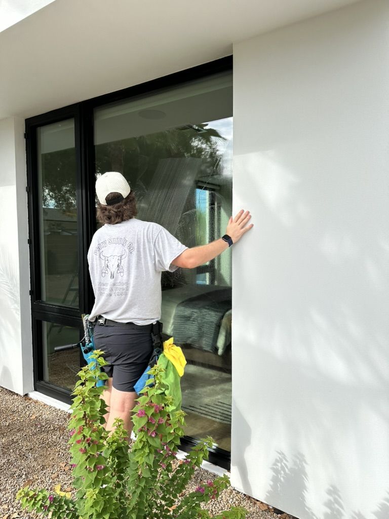 Tyler detailing a sliding door